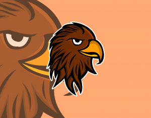 Eagle mascot logo