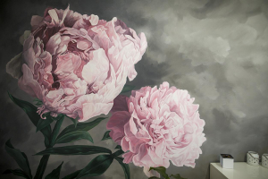 Wall paint Peony