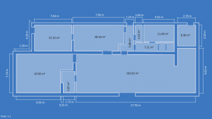 blueprint budynku