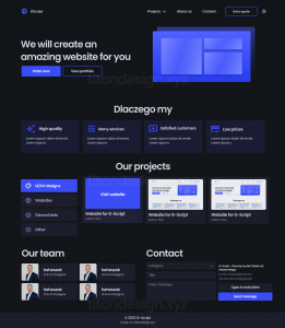 GScript website design