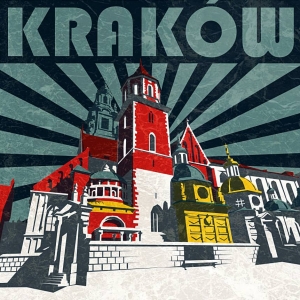 kraków plakat retro