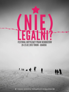 Plakat na festiwal (nie)Legalni