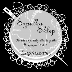 Szpulka Sklep - reklama na drzwi