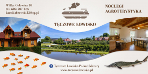 Baner dla firmy Tęczowe Łowisko