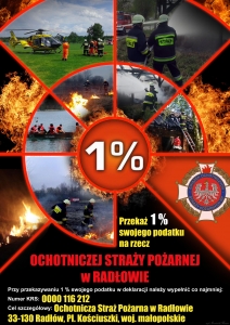 Plakat \"1% dla OSP\"