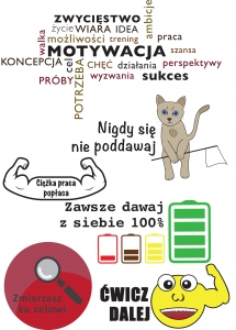 Naklejki motywacyjne