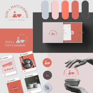 Sun & Matchawan- logo, identyfikacja,