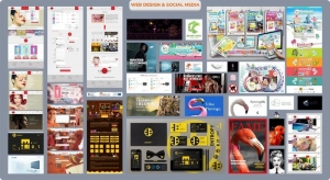 Web design and social media content